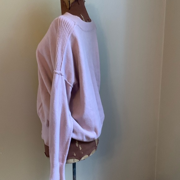 Evereve Mock Neck Sweater Women's small light pink Knit Southwestern Boho - Picture 6 of 9